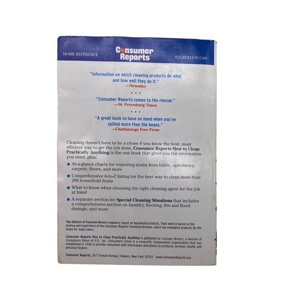 How To Clean Practically Anything Paperback Book By Consumer Reports‎ - Picture 2 of 13